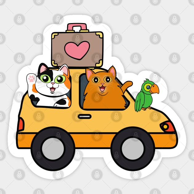 Life is Better with Friends | Roadtrip Sticker by leBoosh-Designs